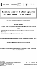 Twoja wiedza - Twoja przyszłość V