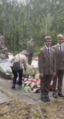 Wizyta na grobach pomordowanych kruszwiczan